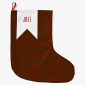 Williams Wilson & Sons No. 99 Kariert Pattern Tart Großer Weihnachtsstrumpf (Vorderseite)