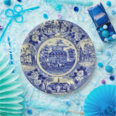 Williamsborg China Blau Papier Teller (Party)