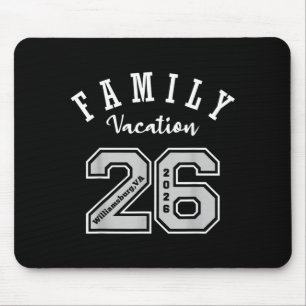 Williamsburg 2026 Familienurlaub Jersey 26 Urlaub Mousepad