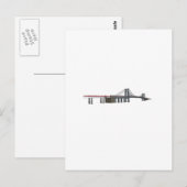 Williamsburg Bridge: 3D-Modell: Postkarte (Vorne/Hinten)