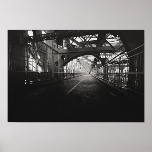 Williamsburg Bridge Architecture - New York City Poster (Vorne)