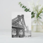 Williamsburg Bridge Bau, 1901 Postkarte (Stehend Vorderseite)