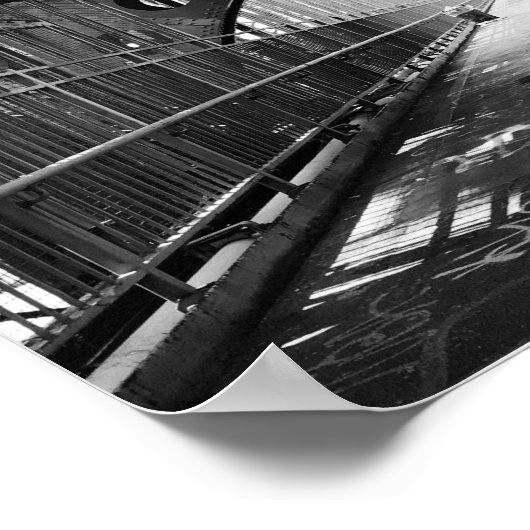 Williamsburg Bridge, New York Poster (Ecke)