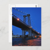 Williamsburg Bridge Postkarte (Vorne/Hinten)