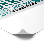 Williamsburg Brooklyn Hipster Hotspots Poster (Ecke)