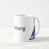 Williamsburg-Brücke Brooklyn New York Kaffeetasse (VorderseiteRechts)