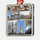Williamsburg-Collage Ornament Aus Metall (Links)