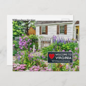 Williamsburg Garden - Williamsburg Virginia Postkarte (Vorne/Hinten)