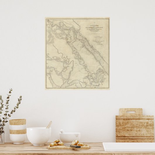 Williamsburg im Weißen Haus Poster (Küche)