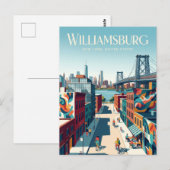 Williamsburg New York State Postkarte (Vorne/Hinten)