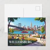 Williamsburg New York State Postkarte (Vorne/Hinten)