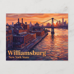 Williamsburg New York State Postkarte