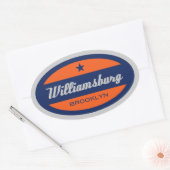 Williamsburg Ovaler Aufkleber (Umschlag)