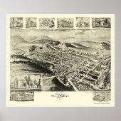 Williamsburg, PA Panoramic Map -1906 Poster (Vorne)