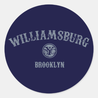 Williamsburg Runder Aufkleber