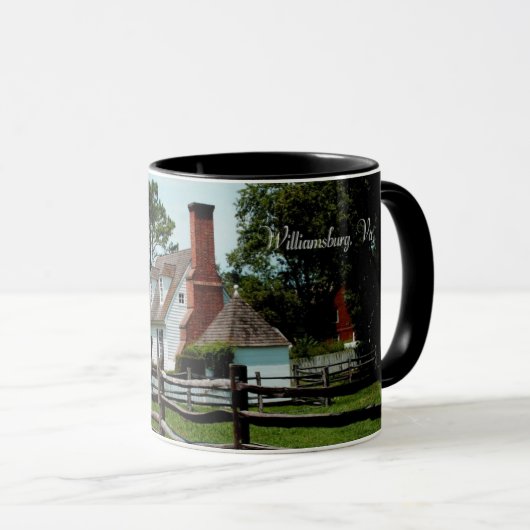 WILLIAMSBURG, VA-KAFFEE-TASSE TASSE (VorderseiteRechts)