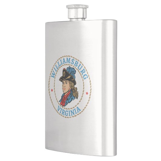 Williamsburg Virginia Colonial Flachmann (Links)