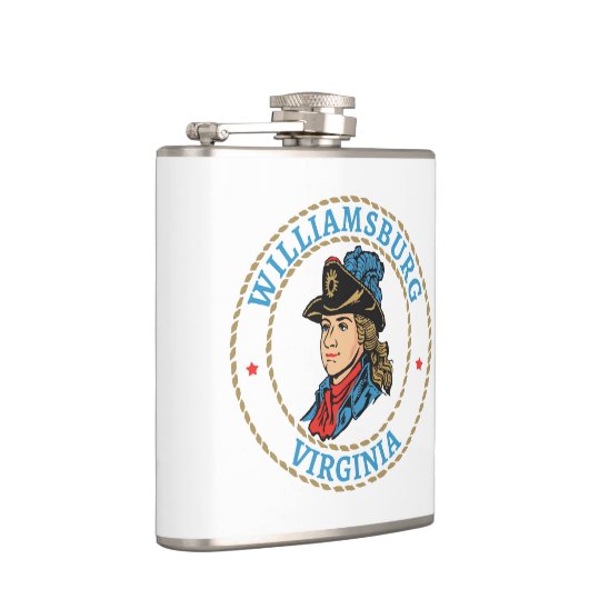 Williamsburg Virginia Colonial Flachmann (Rechts)