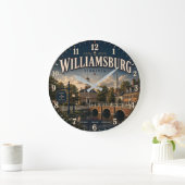 Williamsburg Virginia Große Wanduhr (Zuhause)