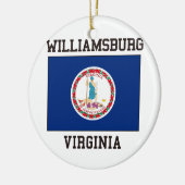Williamsburg Virginia Keramik Ornament (Links)