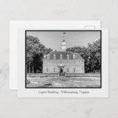 Williamsburg, Virginia Postkarte (Vorne/Hinten)