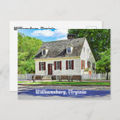 Williamsburg, Virginia Postkarte (Vorne/Hinten)