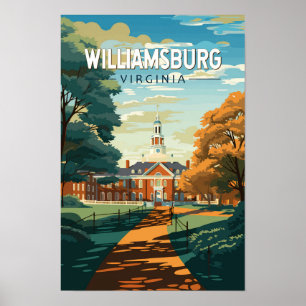 Williamsburg Virginia Reise Kunst Vintage Poster