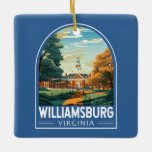 Williamsburg Virginia Reisen Kunst Vintag Keramikornament<br><div class="desc">Williamsburg Retrovektor Vektor-Reise-Design. Williamsburg,  eine Stadt im US-Staat Virginia,  war von 1699 bis 1780 Hauptstadt der Virginia-Kolonie und spielte eine bedeutende Rolle in der Amerikanischen Revolution.</div>