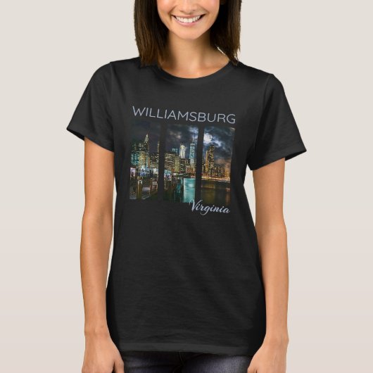 Williamsburg Virginia Skyline Local Yorktown York T-Shirt (Vorderseite)