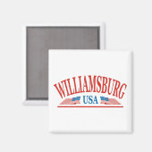 Williamsburg Virginia USA Magnet (Vorderseite/Rückseite)