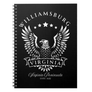 Williamsburg Virginia Vintage Adler Notizblock
