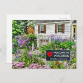 Williamsburg - Willkommen in Virginia Postkarte (Vorne/Hinten)