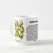Williamson-Familien-Wappen Tasse (Vorderseite Links)