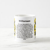 Williamson-Familien-Wappen Tasse (Mittel)