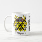 Williamson-Familien-Wappen Tasse (Links)