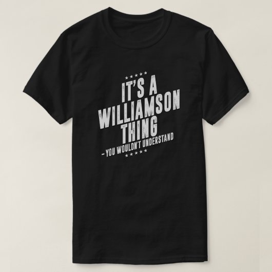 Williamson-Familienname T-Shirt (Design vorne)