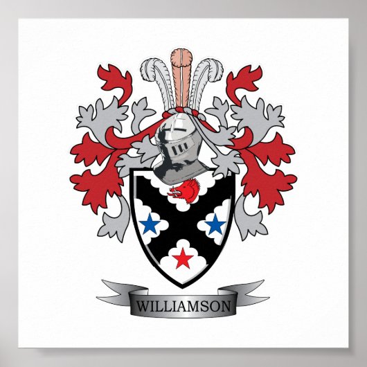 Williamson Familienwappen Coat of Arms Poster (Vorne)