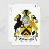 Williamson Familienwappen Postkarte (Vorne/Hinten)