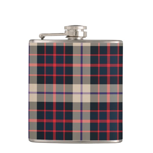 Williamson moderner Tartan kariert Flachmann (Vorderseite)