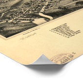 Williamstown Mass. 1889 Antike Panoramakarte Poster (Ecke)