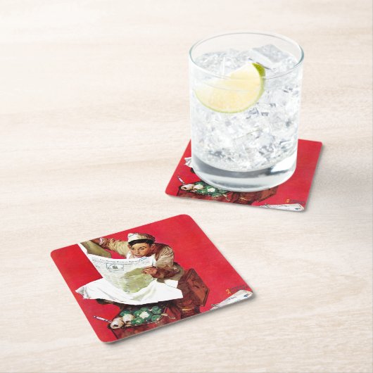 Willie Gillis auf K.P. Rechteckiger Pappuntersetzer (Vor Ort)