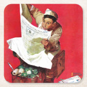 Willie Gillis auf K.P. Rechteckiger Pappuntersetzer (Vorderseite)