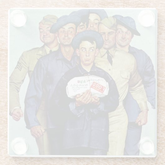 Willie Gillis' Package von Zuhause Glasuntersetzer (Rückseite)