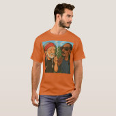 willie nelson n snoop dog retro T-Shirt (Vorne ganz)