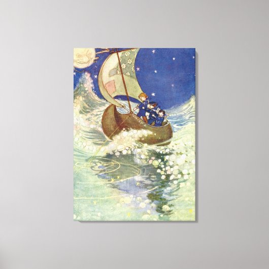 Willie Pogány's Wynken, Blynken und Nod Leinwanddruck (Vorderseite)