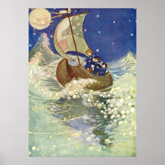 Willie Pogány's Wynken, Blynken und Nod Poster (Vorne)