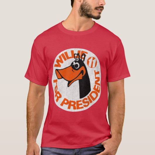 Willie the Duck für Präsident T-Shirt (Vorderseite)