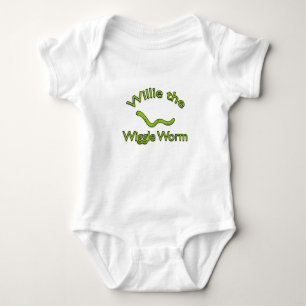 Willie the Wiggle Worm Baby One Piece Baby Strampler