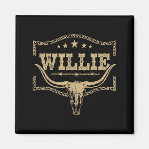 Willie Vintage Design Männer Frauen Kinder Magnet