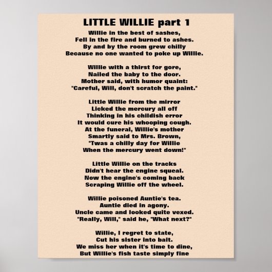WILLIEN POEM Teil 1 Poster (Vorne)